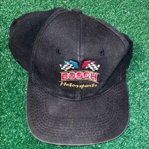 Vintage Bosch Tools Motorsport Black Snapback Embroidered Hat